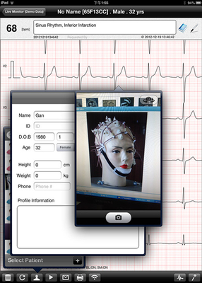 Portable Digital ECG Machine Heart Rate ECG Electrocardiography Test  For  iOS