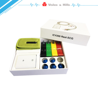 Dispositivo senza fili di IPad ECG con la banana 4,0 degli accessori di Ecg CE del cavo di 10 cavi