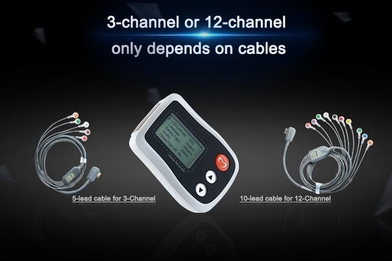 Ambulatorio bianco ECG che controlla 24 - 72 ore che individuano il monitor astuto di Holter