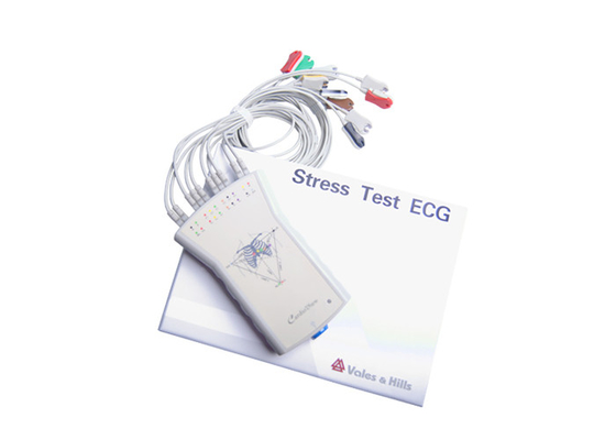 Prova portatile di Ecg di Manica della scatola 12 di acquisizione di sforzo della macchina grigia bianco- della prova