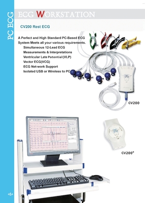 12 portatile tenuto in mano astuto di Manica della macchina 12 di Manica ECG con il cavo di USB