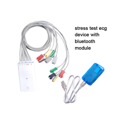 Attrezzatura di prova dell'elettrocardiogramma di sforzo di Bluetooth con la pedana mobile e gli ergometri iCV1200