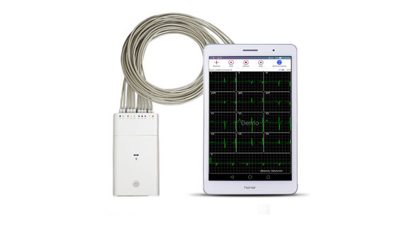 Macchina bianca del sistema Bluetooth ECG di Andriod del registratore del segnale di ECG
